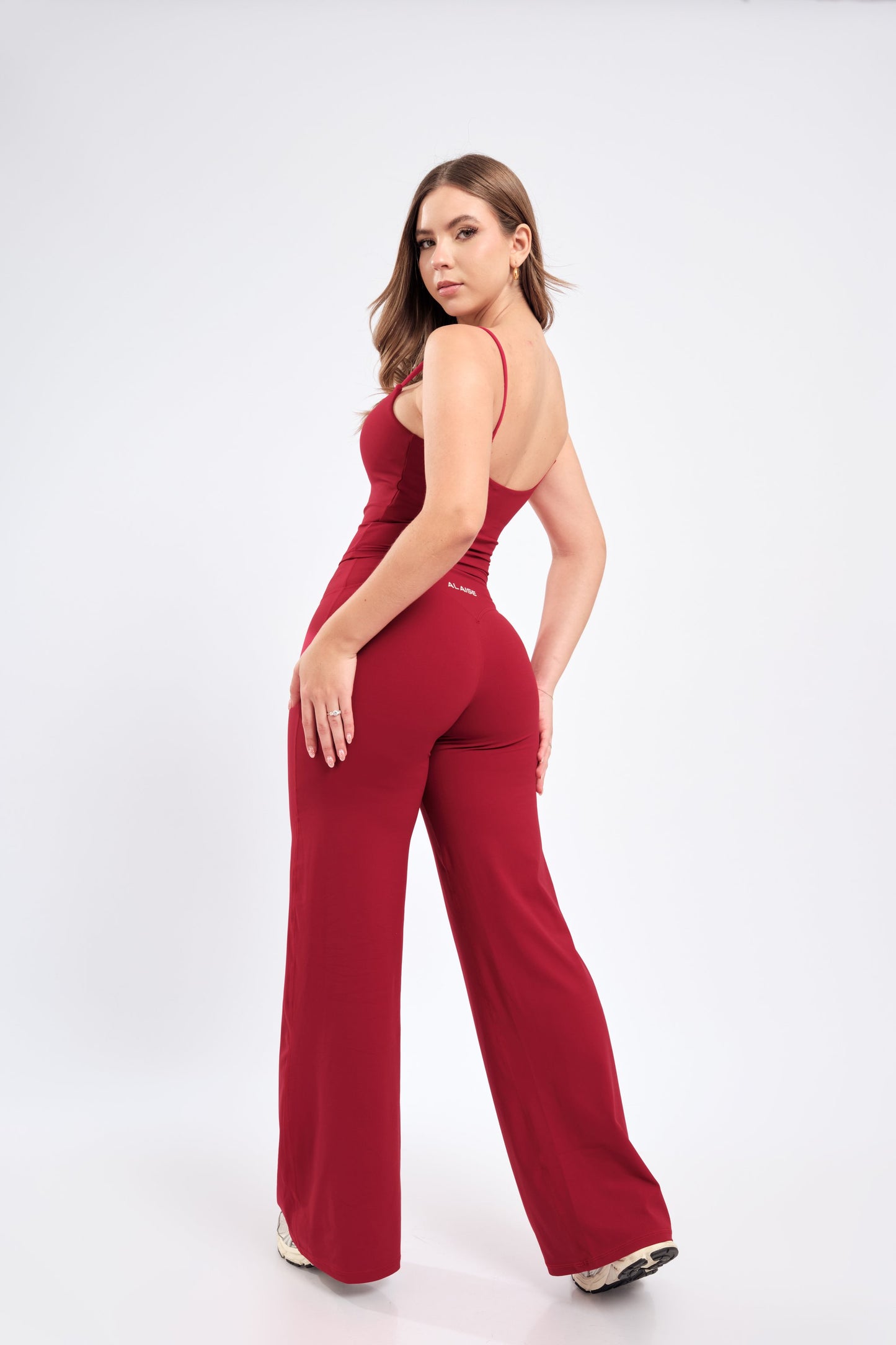 Conjunto Signature Top Tiras Rojo