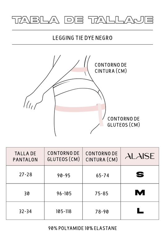 Legging Tie Dye Negro