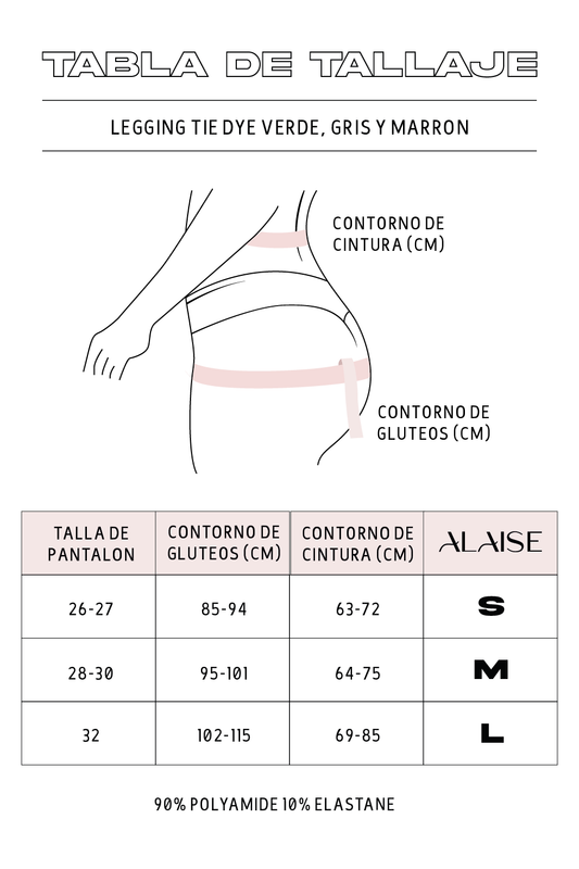 Legging Tie Dye Marrón