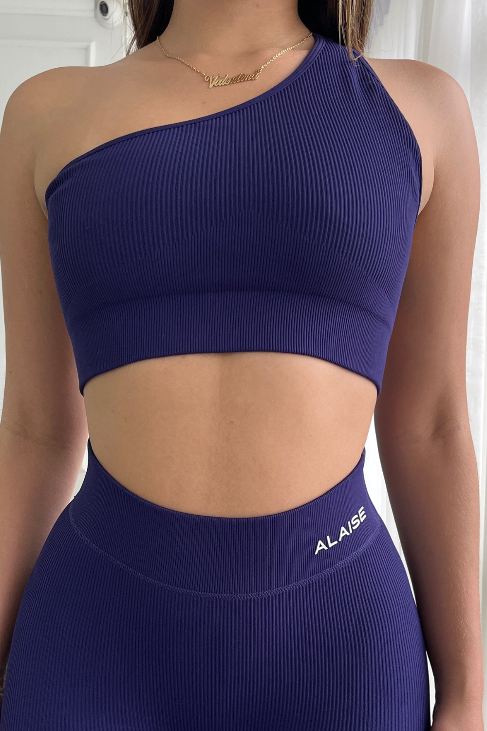 Top Ribbed Azul mora