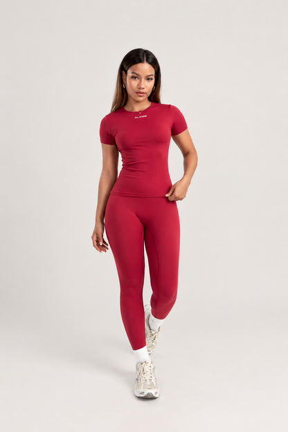 Conjunto Core lux manga corta Cherry