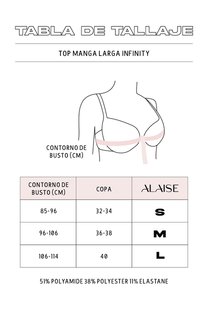 Set Infinity Manga Larga Azul Marino