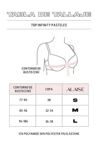 Top Unlimited Infinity Celeste Pastel