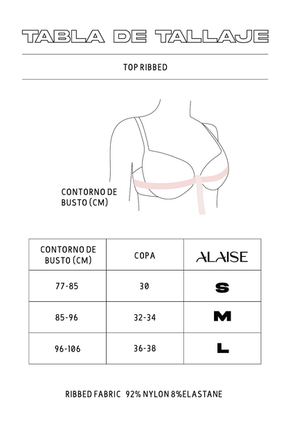 Conjunto Short Ribbed Azul mora