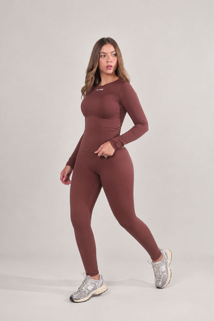 Conjunto Core Lux Marrón Manga Larga
